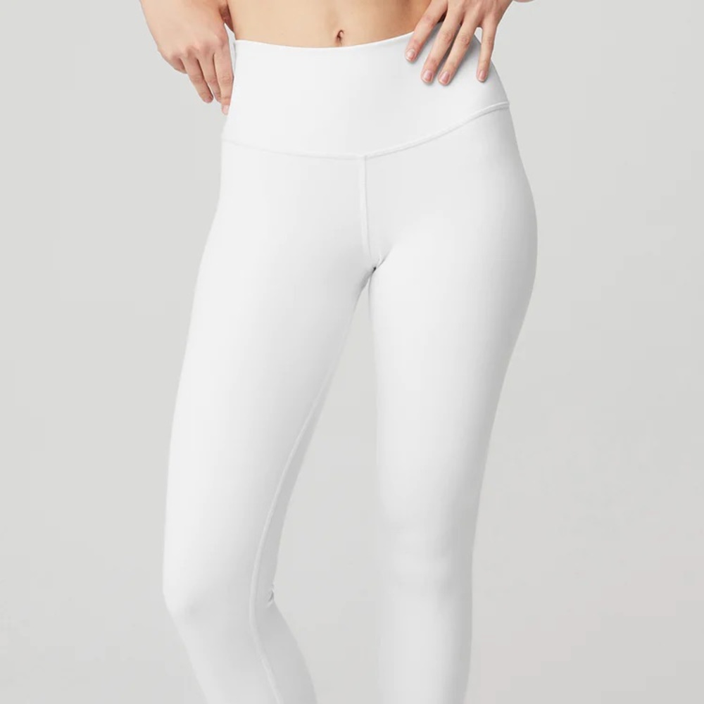 ALO Yoga 7/8 High-Waist Airbrush Legging White Small